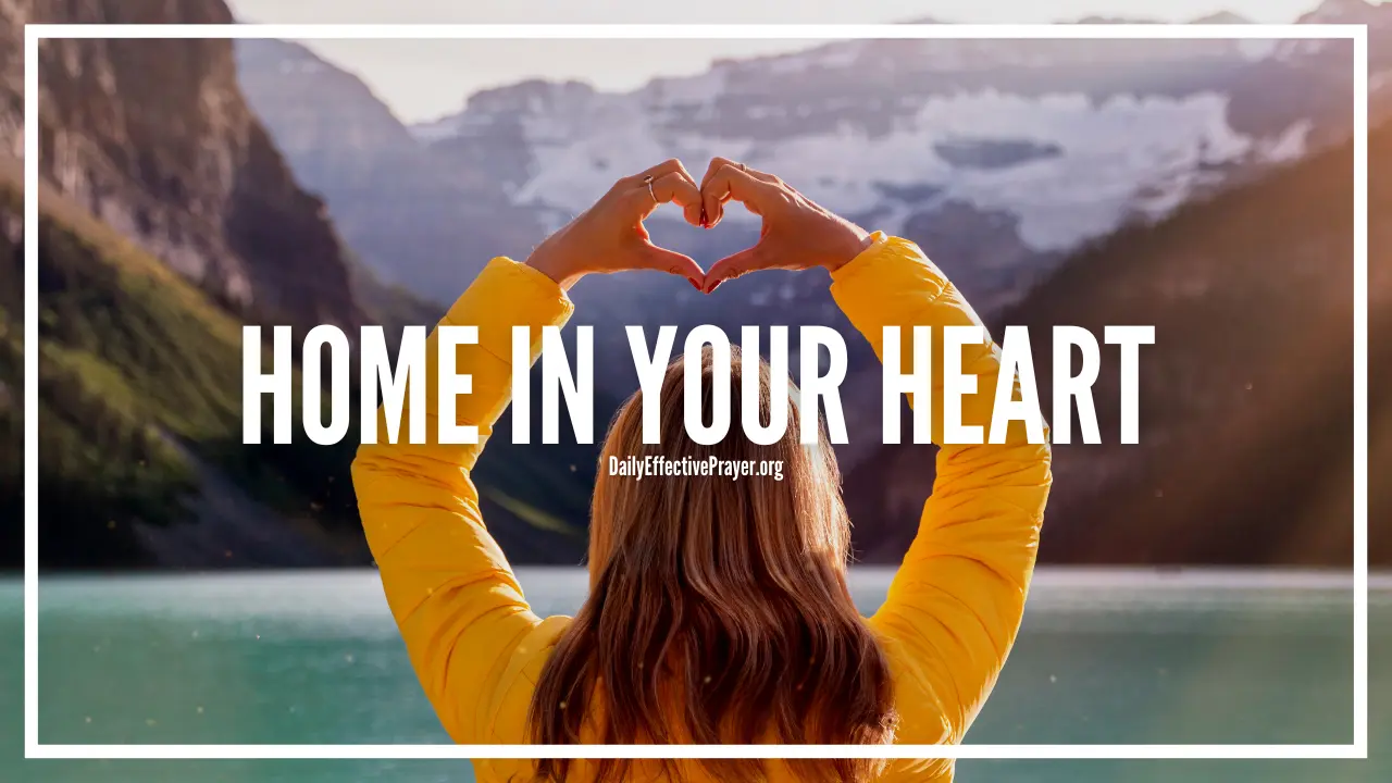 Prayer to thank God for making His home in your heart.