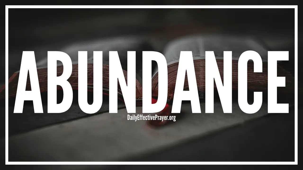 Abundance Bible scriptures.