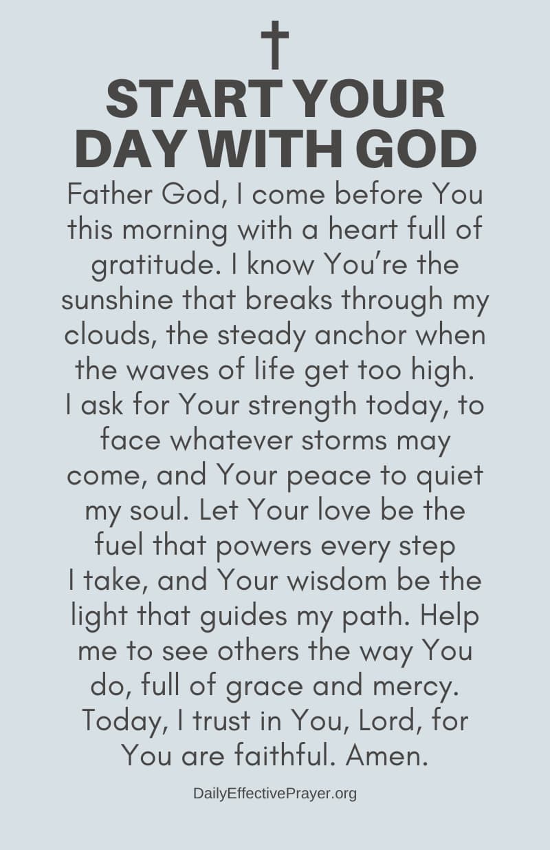 Powerful Morning Prayers To Start The Day Morning Time Prayer