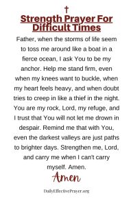 11 Powerful Prayers For Strength and Courage In Difficult Times
