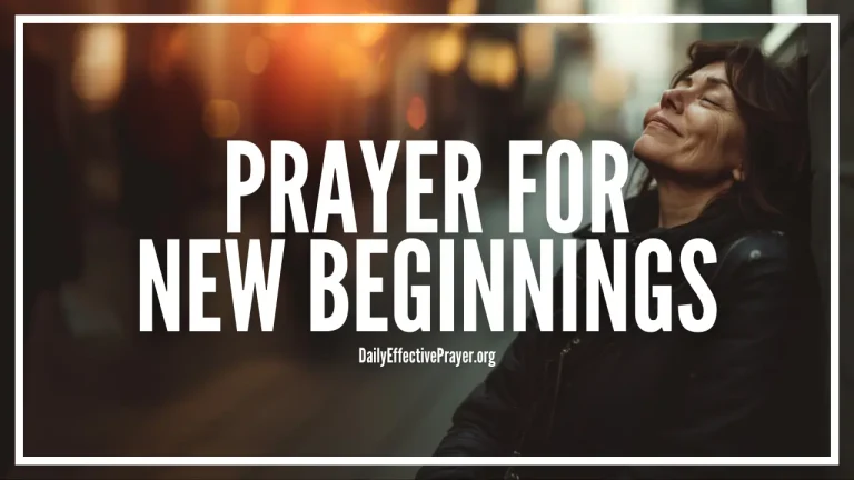 Prayer for New Beginnings: Scripture Definition and Use