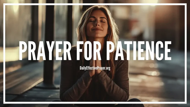 Prayer for Patience in the Bible: Meaning and Practice