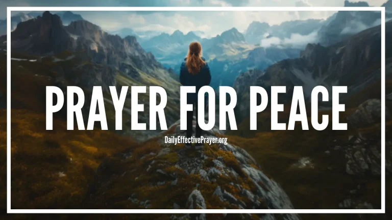 What Is a Prayer for Peace? Biblical Definition & Usage