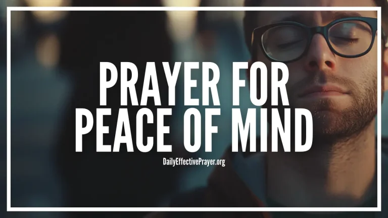 What Is Prayer for Peace of Mind? Biblical Definition