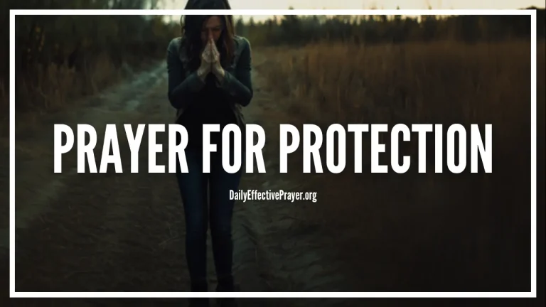 Prayer for Protection Explained Using Scripture and Theology