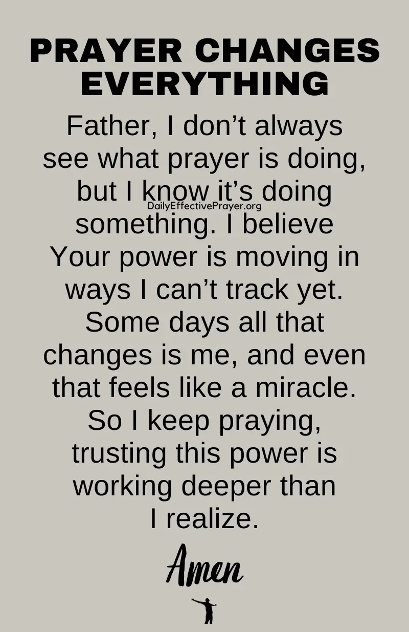 daily effective prayer changes everything
