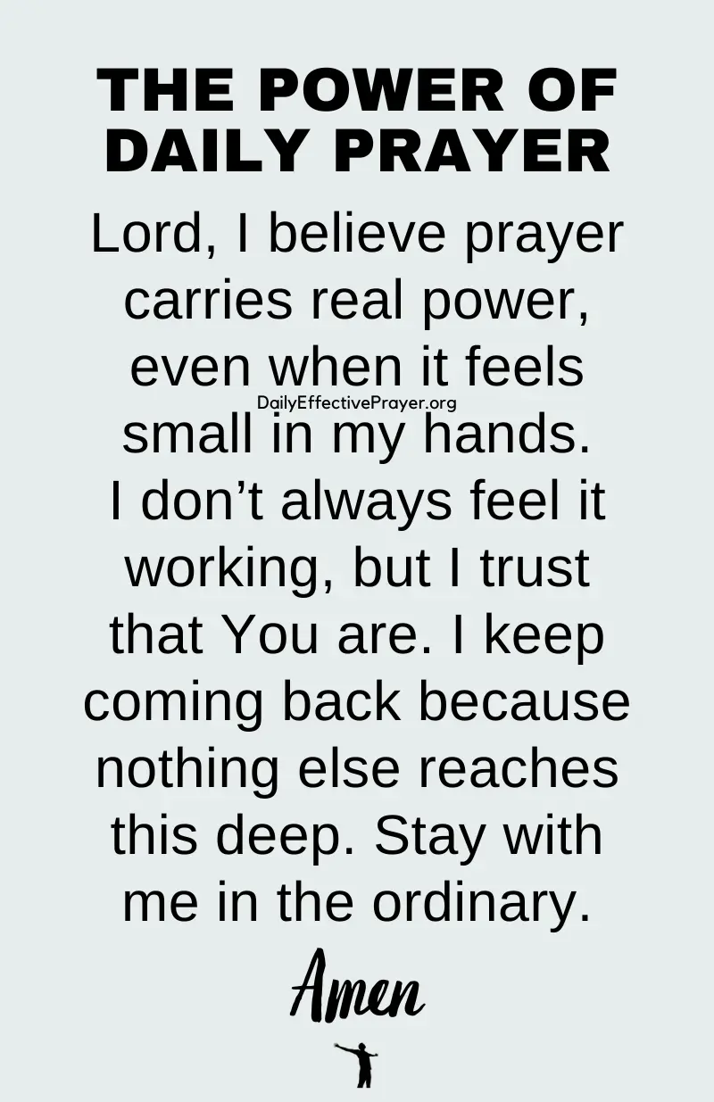 daily effective prayer is powerful