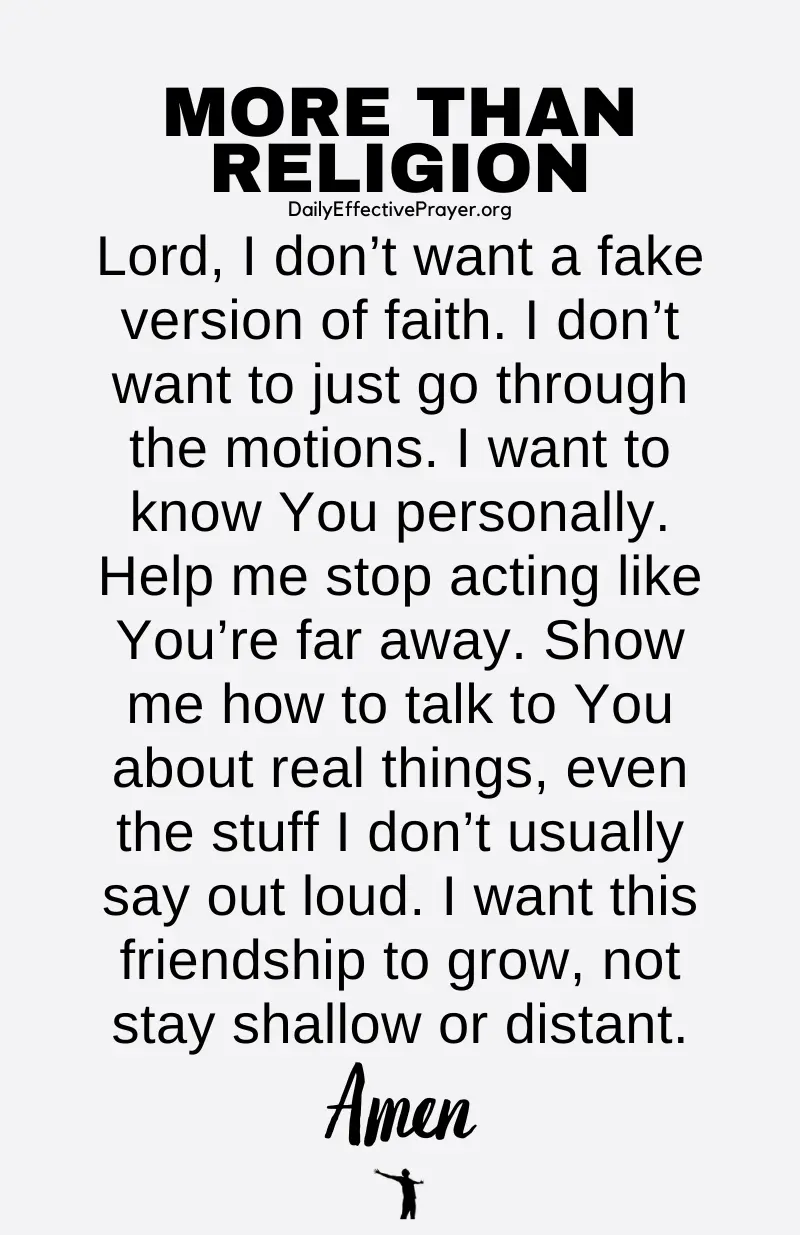 daily effective prayer for more than religion