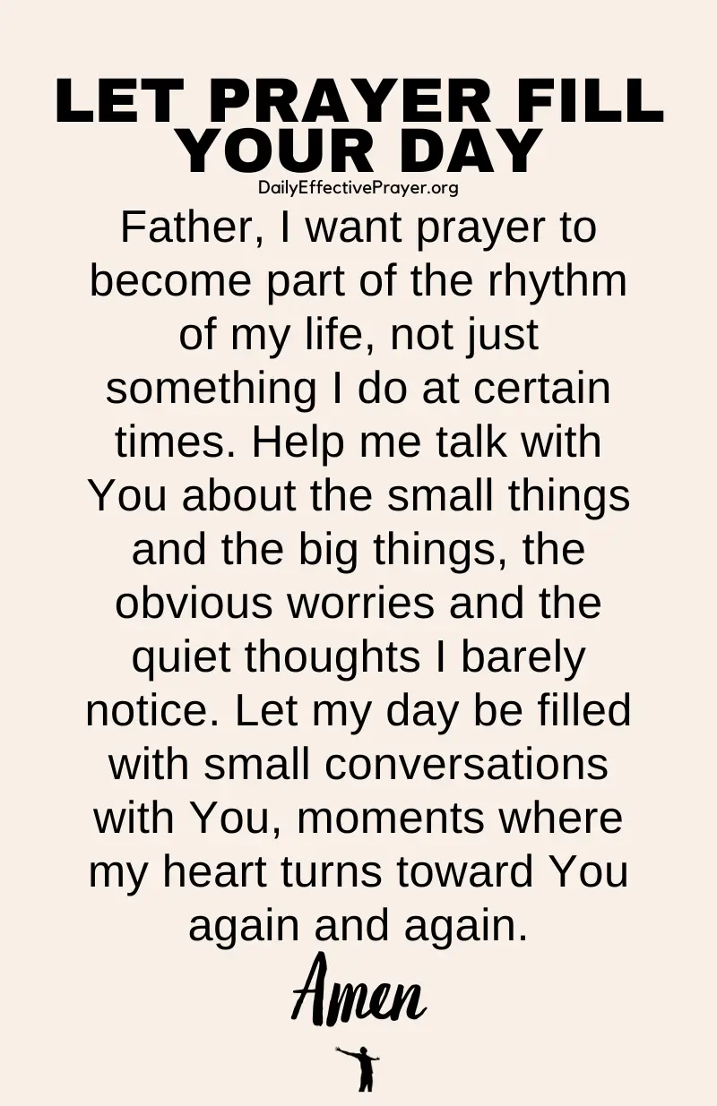 daily effective prayer to pray all day