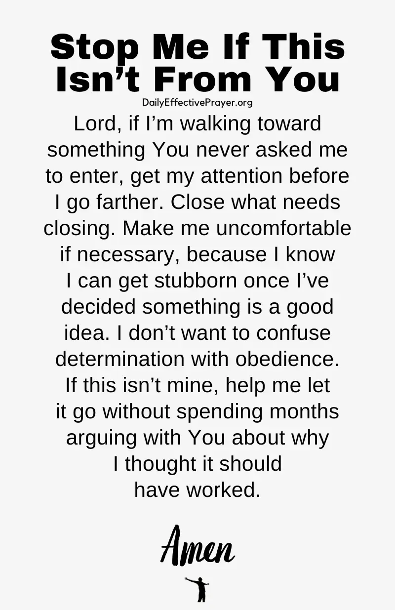 daily effective prayer for god to stop you